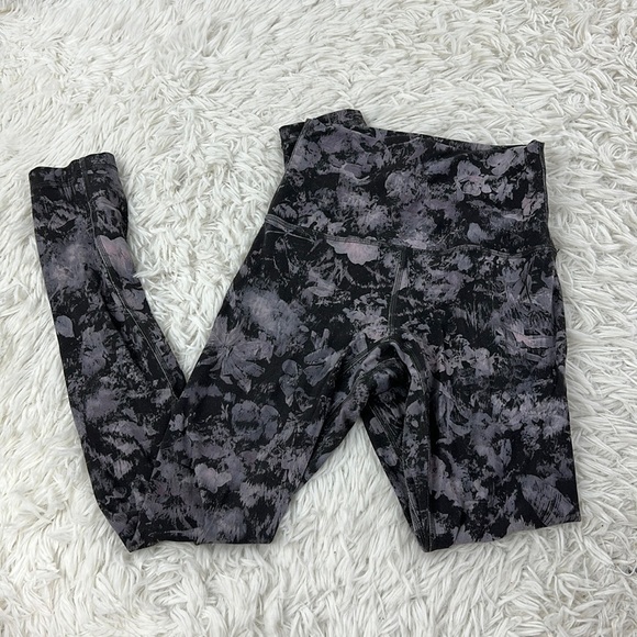 Lululemon Align Pant II 25" Floral Illusion Ice Grey Multi - Picture 1 of 5